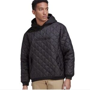 Adidas Onion Black Quilted Hoodie size Small